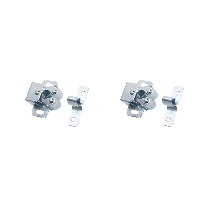 Speravity 1 unidad de cerradura de gancho fundido para puerta de Granero, decoración rústica de campo, puertas de baño, hebilla de puerta corredera de plata 2piezas Speravity CBP138161