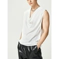 thumbnail image 6 of INCERUN Men's Sleeveless Loose Vest Cowl Neck Low-cut Summer T-shirts, 6 of 9