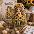 thumbnail image 4 of 3D Flower Fairy Fabric Poke Art Kit DIY Educational Craft Toy for Kids Handmade Art Project Birthday Gift Home Desk Decor Party Favor, 4 of 4