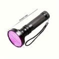 thumbnail image 3 of 1pc 100 LED UV Flashlight - 395 UV Light, Black Light Flashlight, Ultraviolet Light Detector - For Invisible Ink, Pet Stains, & More - For Detectives, Parents, & Pet Owners - Great Gift for Halloween, 3 of 10