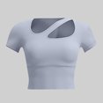 thumbnail image 1 of mfyjkho Tops De Tallas Grandes, Camisetas Sin Mangas De Verano Para Mujer, Cómodas, Lisas, De Manga Corta Y Cuello Redondo Tops Para Mujer L, 1 of 6