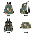 thumbnail image 4 of FORMRS Mini Backpack Purse for Women Travel Daypack Casual Shoulder Bag, Retro Floral Orange, 4 of 7