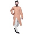 thumbnail image 4 of Atasi Button Down Asymmetrical Kurta For Men Solid Long Sleeve Kurta For Men, 4 of 6