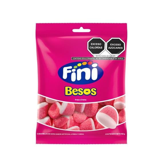 Gomitas Fini Besos sabor fresa y crema 150 g