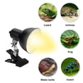 thumbnail image 5 of Lámpara de calor para reptiles de 75 W, lámpara solar ajustable y giratoria de 360° para acuario con soporte e interruptor, lámpara con clip UVA/UVB para lagartos, tortugas y otros reptiles (con 1 bom, 5 of 5