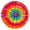 Colorful Rainbow Tie, variant on Rainbow Tie Dye Radial Pattern Round Fitted Tablecloth with Elastic Edge,Dining Table Cover Waterproof,Outdoor Round Tablecloth for Camping,Dining,Indoor and Outdoor