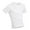 White, variant on Men's Summer Short Sleeved Shirt Leisure Dirt Proof Easy to Match Antifouling And Waterproof round Neck Solid Color