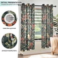 thumbnail image 3 of Yayeee Window Curtains Light Filtering 63"x42" Grommet Panel Pair Home Living Room Decor, Christmas Bows, 3 of 7