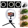 thumbnail image 5 of Kshioe Infinite Dimming Double Color Temperature LED Ring Lamp and Mini Tabletop Tripod US Standard, 5 of 18