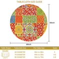 thumbnail image 3 of Pioneer Flower Floral Print Pattern Round Tablecloth 60 X 60 Inch, Wrinkle Resistant Wipeable Table Cloth for Kitchen Dining Picnic Patio Party, 3 of 6