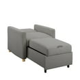 thumbnail image 5 of Serta Carly Scandinavian Style Convertible Chair, Gray Fabric, 5 of 7