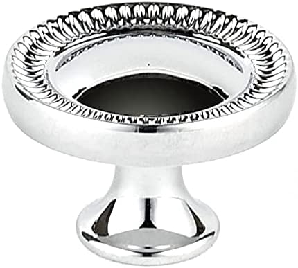 Alno A240-14-PB/NL Regal 1-1/4" Traditional Ridged Edge Solid Brass Mushroom Cabinet Knob