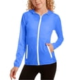 thumbnail image 3 of akafmk Girls Lightweights Jacket Sun Protection Hooded Zip Up Windbreaker Softshell Summer Fall Coat for Boys Outdoor School 5-12Y, 3 of 7