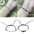 thumbnail image 3 of FENOHREFE 2pcs Comfortable Couple Bracelets with Shell Handwoven Wristchains Cat Pendant Handchain Stylish Accessory, 3 of 7