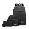 thumbnail image 1 of 3pcs Mochila Set Mujeres Hombres Laptop Mochila Bandolera Pequeña yeacher Mochila, 1 of 7