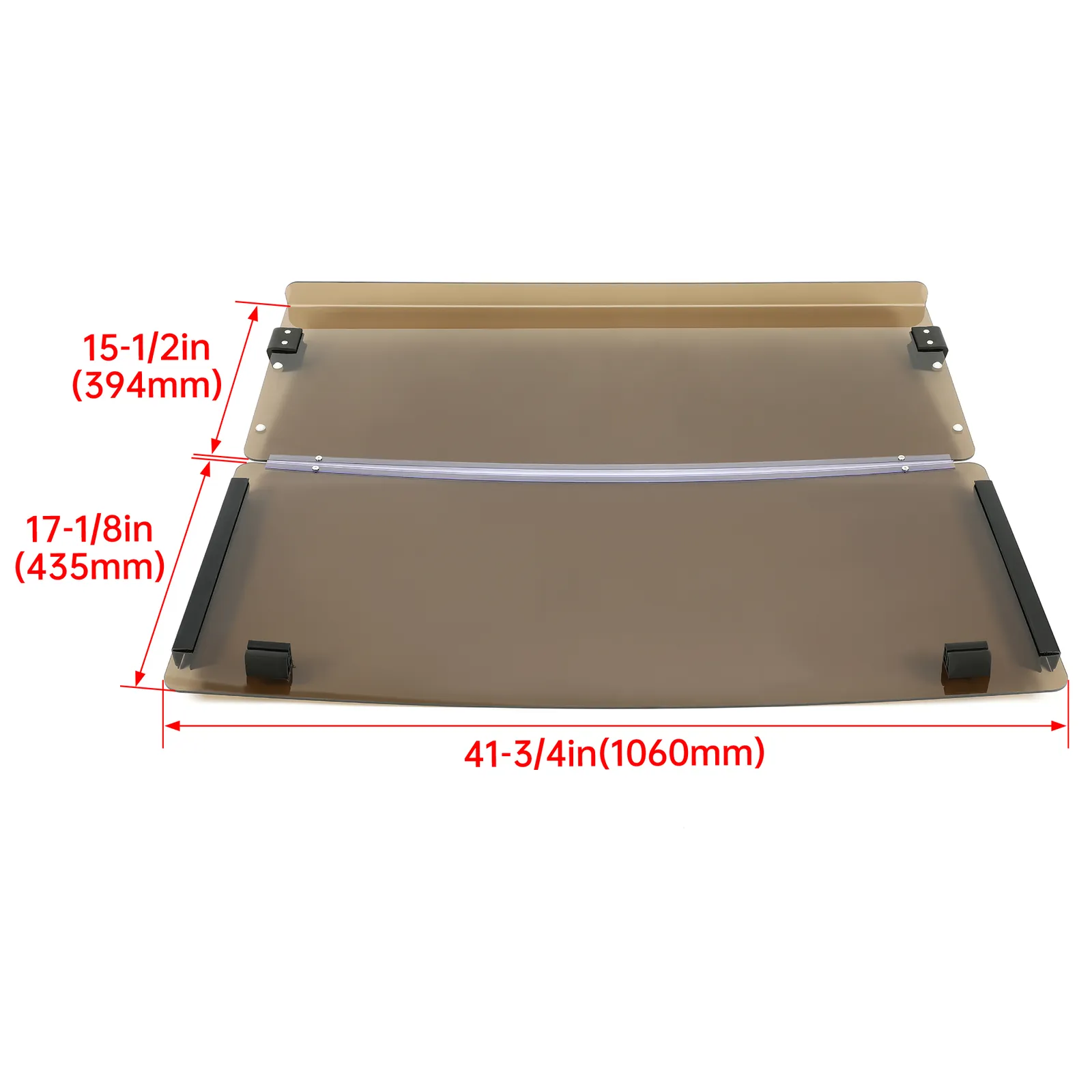Kojem Golf Cart Folding Tinted Windshield for 1986-1994.5 EZGO Marathon Gas Or Electric Carts