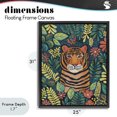 thumbnail image 4 of Stupell Industries Eclectic Exotic Leaf Pattern Tiger Black Floating Frame Canvas Art, 25 x 31, by Lisa R Dumm, 4 of 8