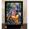 thumbnail image 6 of IBA Indianbeautifulart Lord Krishna Picture Frame Religious Poster Black Wall Frame Deity Photo Frame Wall Decor&nbsp;For Home/ Office/ Temple-6 x 8 Inches, 6 of 7