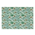 thumbnail image 1 of Watercolor Cutting Board, Coconut Fruit Exotic Nature Palm Tree Leaves Aloha Hawaii Polynesian Food, Decorative Tempered Glass Cutting and Serving Board, Small Size, Green Pale Brown, by Ambesonne, 1 of 1