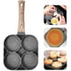 thumbnail image 1 of Sartén con 4 orificios para hamburguesas, huevos, tortillas, jamón, tortitas, planchas, sartén antiadherente para huevos, sin aceite, humo, parrilla para desayuno, olla para cocinar, 1 of 5