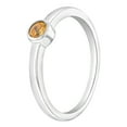 thumbnail image 2 of 925 Sterling Silver Simulated Citrine Birthstone CZ Ring For Toddler Size 2, 2 of 4