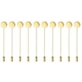 thumbnail image 1 of 10 Piezas Bandeja forma forma forma Palo de Solapa Broche Sombrero Bufanda Bandeja de Pegamento DIY - .5cm 1.2cm diámetro Oro Yinane Broche de solapa de cuello, 1 of 8