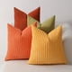 thumbnail image 1 of 4 Pcs Soft Weave Pillowcases Set Standard Size Breathable Face Friendly Pillow Shams Decorative Weave Pillow Case Covers, 1 of 6
