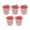 Pink, variant on yotijay 5Pcs Galvanized Metal Buckets Ice Buckets Crafts with Handle Table Centerpiece Candy Party Favors Paint Organizing Decorative Black
