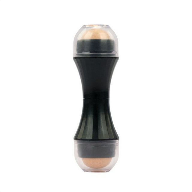 Masajeador de bola de control de aceite Vogacara piedra natural rodillo de limpieza Facial negro