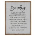 thumbnail image 2 of VIP Home & Garden MT2600 Someday Wood Sign, White & Black, Brown - Case of 12, 2 of 2