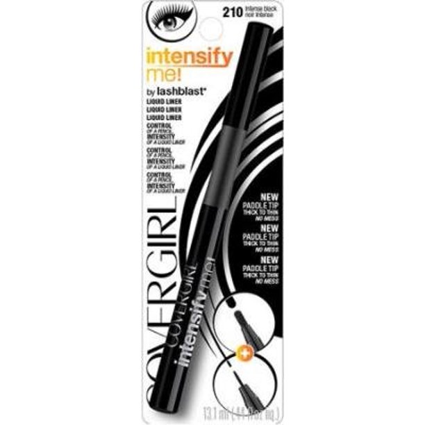 2 PACK COVERGIRL Intensify Me! Liquid Eyeliner, (300) Intense Black, 0.