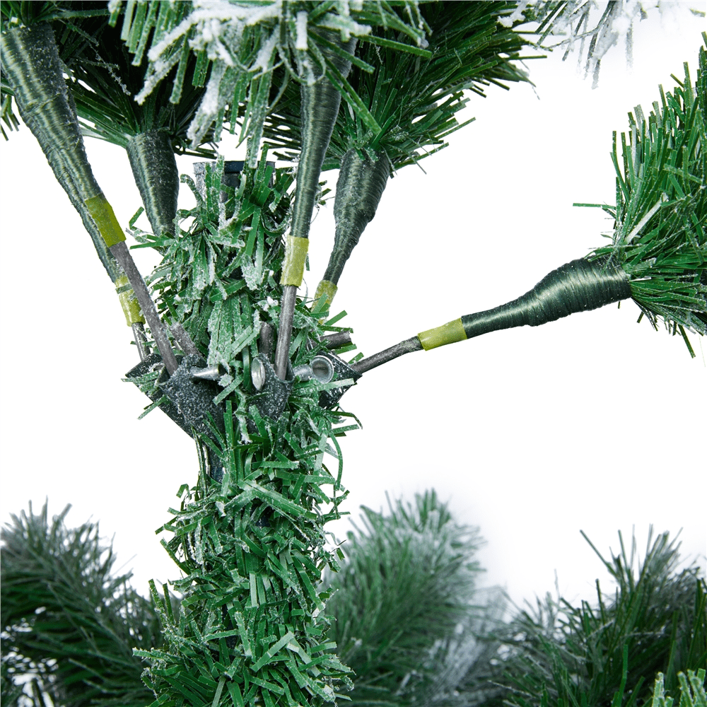 Renwick 9ft Frosted Artificial Christmas Tree with Foldable Stand,Green