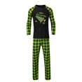 thumbnail image 1 of Moonsky| Family Matching Sets Pajamas, Loungewear Outfits,Christmas Tree Print Family Matching Long Sleeve Tops and Green Plaid Pants Set (Black & Green)#Men L, 1 of 2