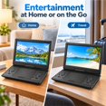 Rotatable Monitor 24 Inch Portable DVD Player with 12.1-Inch HD Screen, 1366 x 768, 3500mAh ...