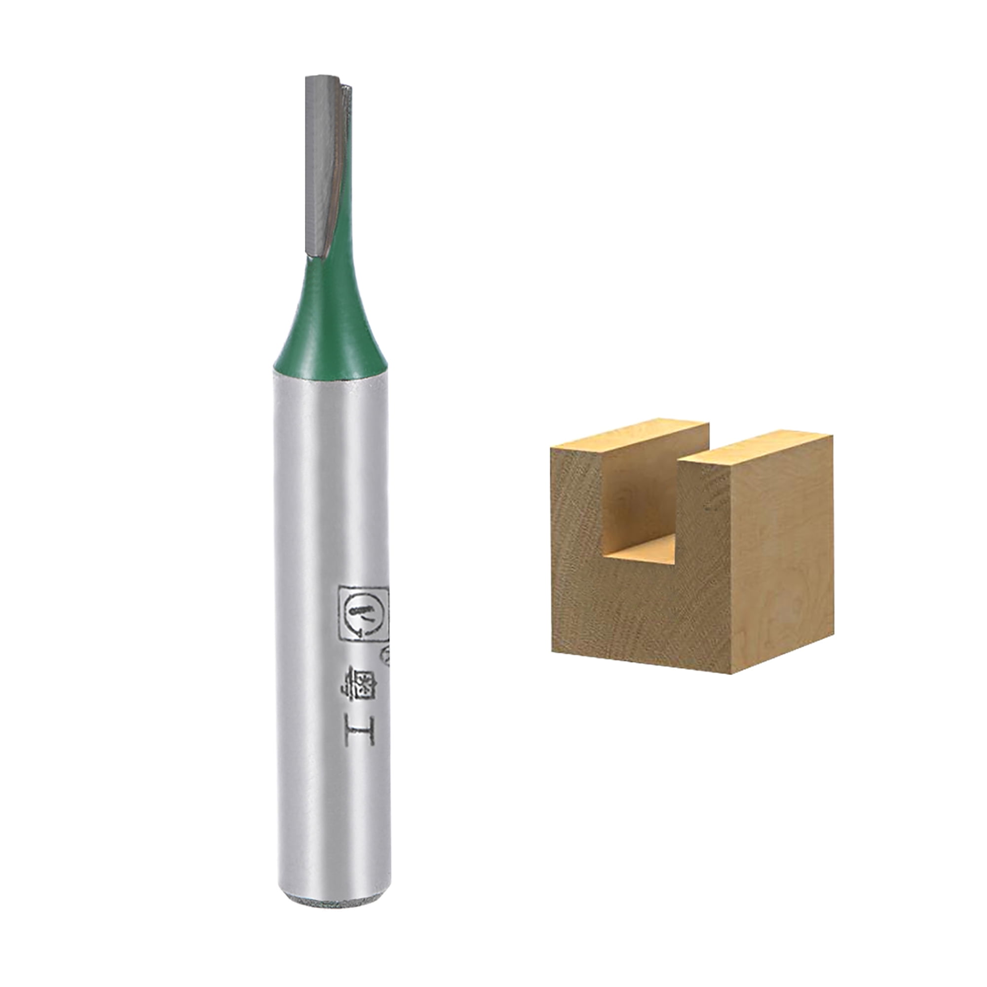 Router Bit 1/4 Shank 1/8 inch Cutting Dia. Straight Flute Carbide for ...