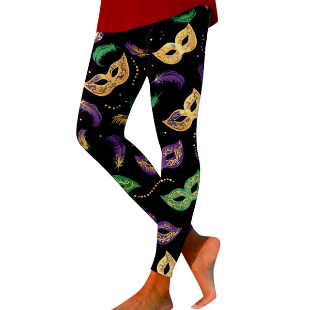 MKLEKYY Leggings deportivos para mujer, estampados, para fitness, para yoga 3930