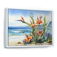 thumbnail image 2 of Designart "Seaside Birds Of Paradise" Birds Of Paradise Floater Framed Wall Art Prints, 2 of 5