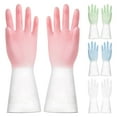 Dishwashing Rubber Gloves For Cleaning Plastic Durable 1 Pairs