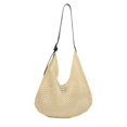 thumbnail image 5 of Bolso de mano para mujer de alta calidad, suave, de punto hueco, de gran capacidad, estilo bandolera, 2025, nuevo, versátil, de color sólido, 5 of 5