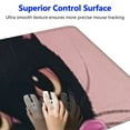thumbnail image 3 of nygtbtfer Pink Desk Pad Anime White Cat Black Cat Gaming Mouse Pad Large, Desk Office Decor Mouse Pad for Women Desktop with Stitched Edges Non-Slip Rubber Computer Mat 31.5x11.8 in, 3 of 6