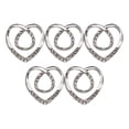 thumbnail image 4 of Hollow Love Heart Bufandas Clips Metal Chal Clip Hebilla Cintura Hebilla Clip Bufanda Anillo Broche Titular Bufandas Broche para Ropa Chal Bowknot plateado 3.7x3.7cm Yinane broches para bufandas, 4 of 8