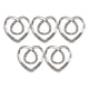 thumbnail image 4 of Hollow Love Heart Bufandas Clips Metal Chal Clip Hebilla Cintura Hebilla Clip Bufanda Anillo Broche Titular Bufandas Broche para Ropa Chal Bowknot plateado 3.7x3.7cm Yinane broches para bufandas, 4 of 8
