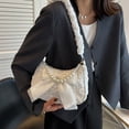 thumbnail image 6 of Aellinatey Fashionable Nylon Shoulder Bag Stylish Handbag Pleated Underarm Bag for Girls, 6 of 15