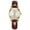 A White, variant on Classic Leather Watches for Women, Business Dress Roman Arabic Numerals Ladies Watches, Waterproof Analog Quartz Womens Wrist Watches Brown Leather Strap Relojes para Mujer