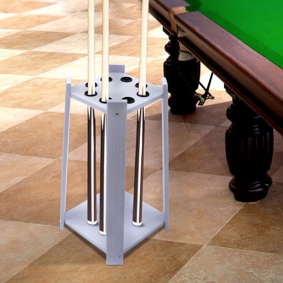 TOOL1SHOoo 8-Hole Billiard Cue Rack, Wood Multifunctional Pool Stick Stand Holder Cue Holder for Fishing Rod Golf Club