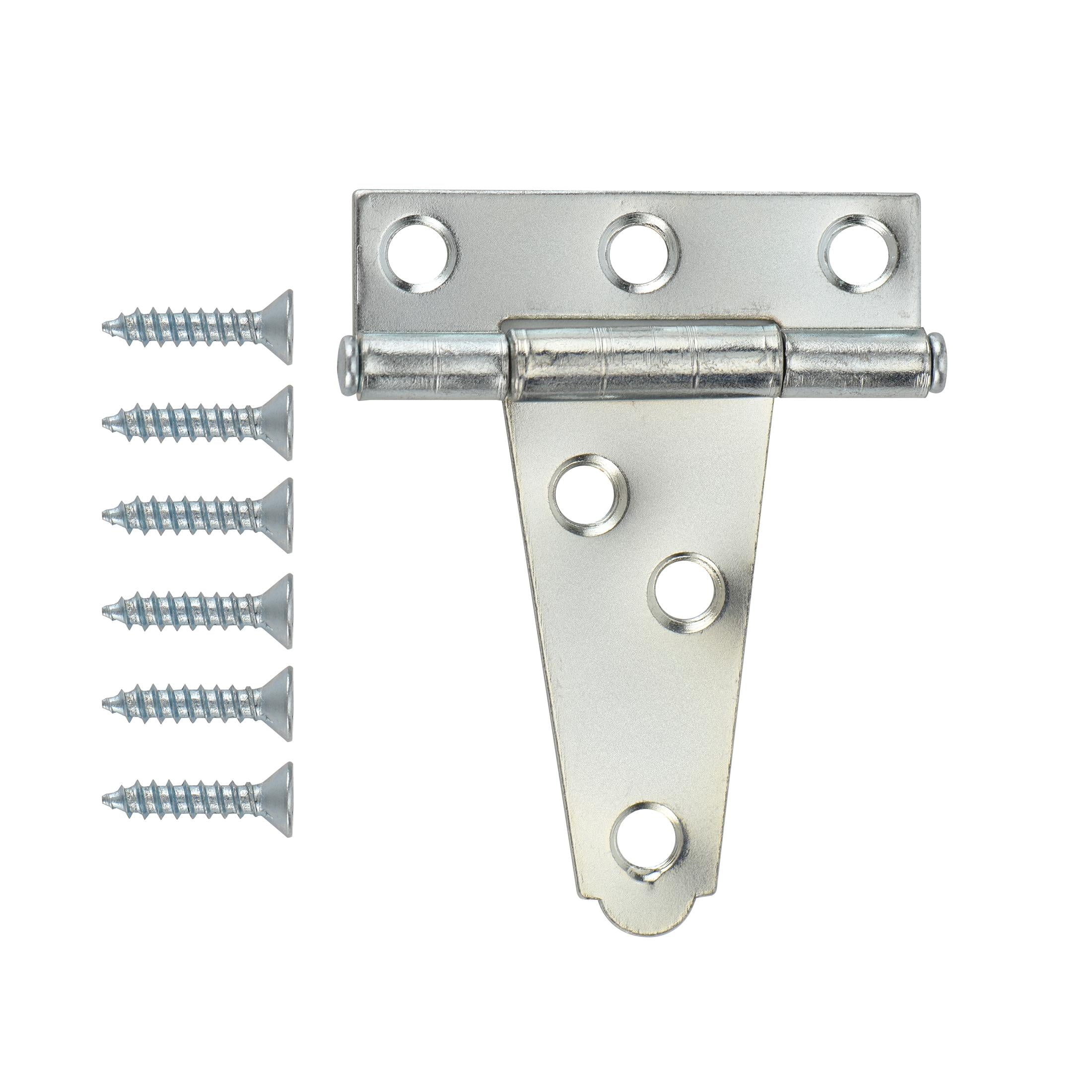 Hyper Tough 2 inch. Light Tee Hinge, Zinc Plated (2 Pack)