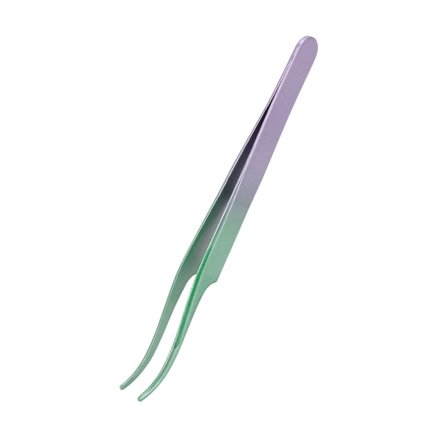 Pince à Épiler les Extensions de Cils, Pince à Épiler en Acier Inoxydable Pince à Épiler les Cils Intégration Transparente