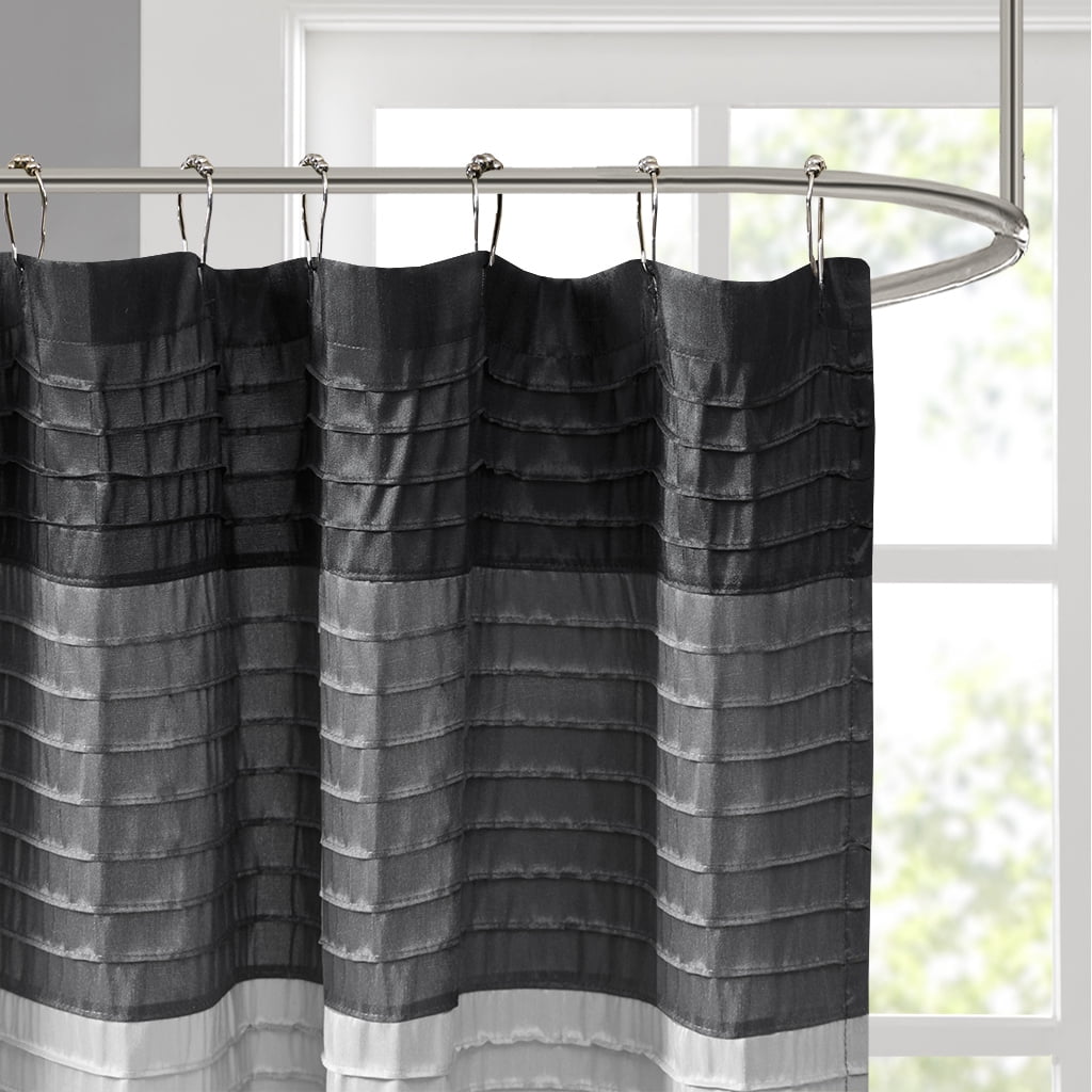 Euroco Faux Silk Shower Curtain
