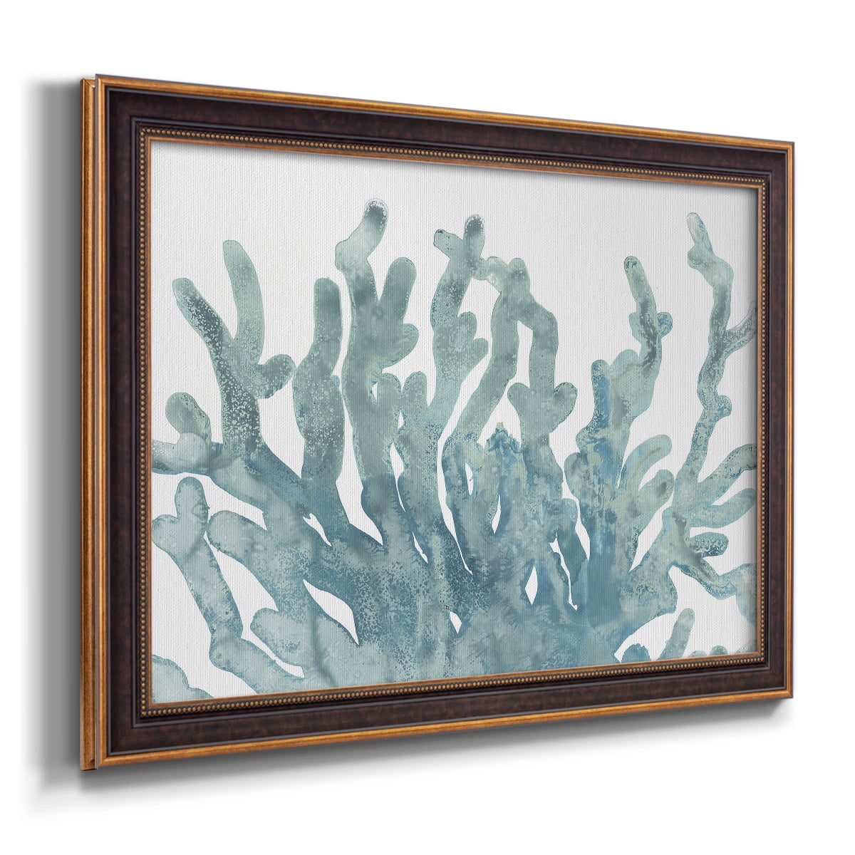 Blue Macro Coral III Premium Framed Canvas- Ready to Hang