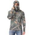 thumbnail image 7 of OGLCCG Men's Hooded Sun Shirts with Mask UPF 50+ Sun Protection Fishing Hiking Shirts Camouflage Printed Long Sleeve Rash Guards Cooling Hoodies, 7 of 7